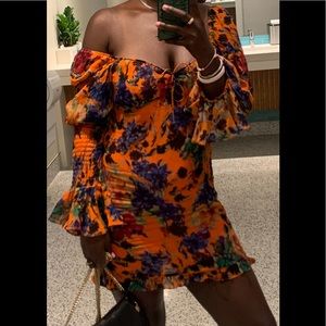 Rat and Boa mini floral dress